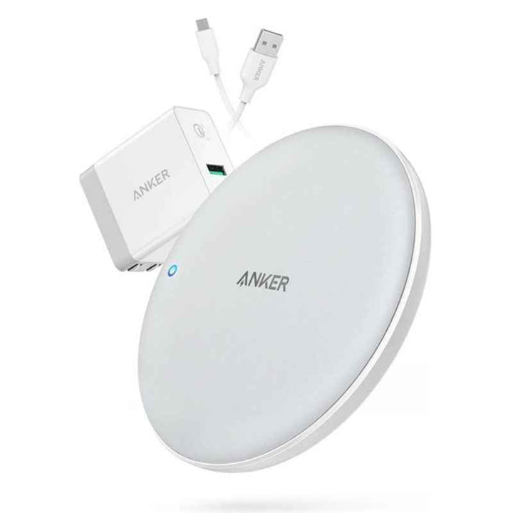 Anker Powerwave 7.5W Pad With Quick Charge 3.0 Wireless Charger White AN.B2514K23.WT