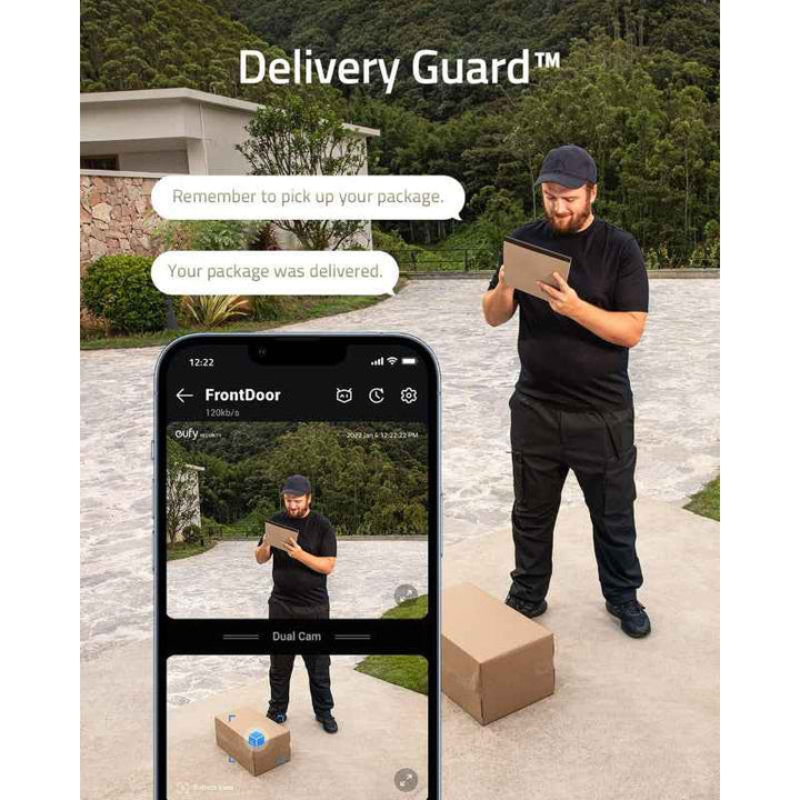 Anker Video Doorbell Battery Pro 2K Black and White AN.E8213G11.NC