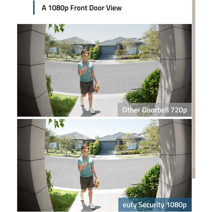 Eufy Video Doorbell 1080P - Battery Powered Black AN.E8220311.BK - Salman Stores