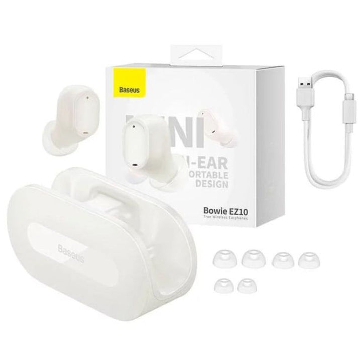 Baseus TWS Bowie EZ10 Bluetooth 5.3 Earbuds White BA.A00054300226-Z1.WT - Salman Stores