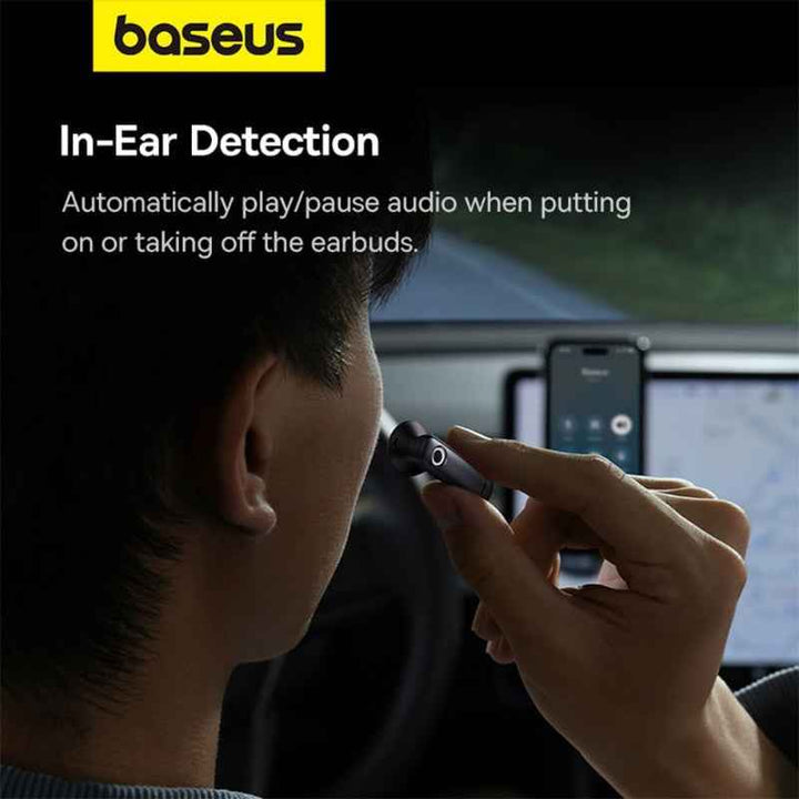 Baseus C-Mic CM10 Smart Unilateral Wireless Earphone for Car Cluster Black BA.A00054700111-00.BK
