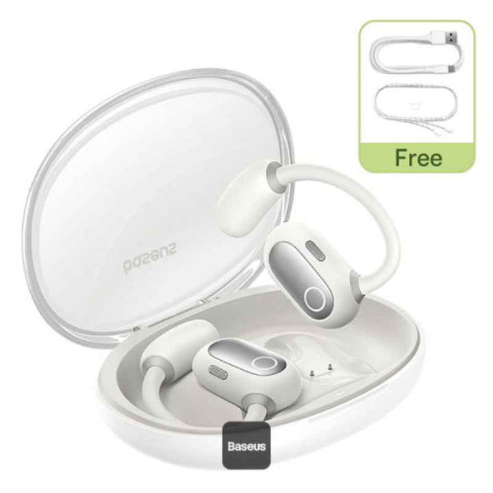 Baseus Eli Sport 1 Open-Ear TWS Earbuds Stellar White BA.A00064400221-00.WT