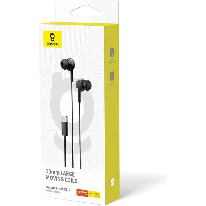 Baseus Encok CZ11 Wired Earphones Cluster Black BA.A00164300113-Z1.BK