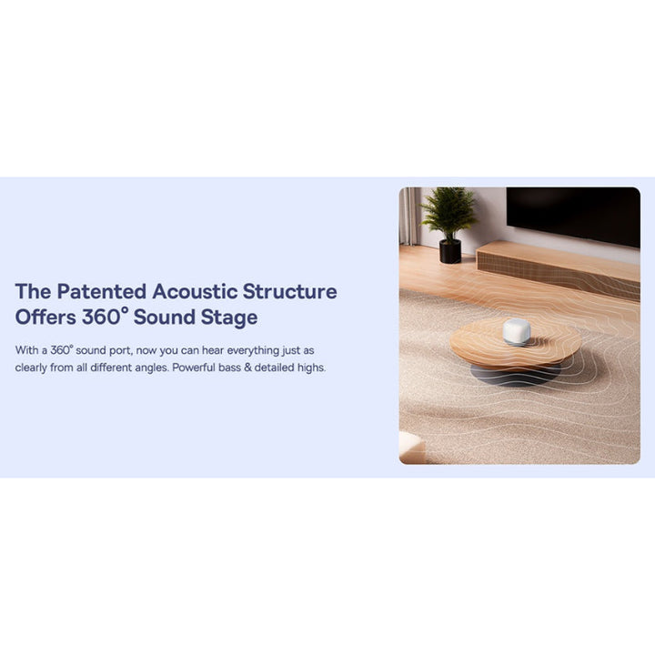 Baseus Bluetooth Speaker AeQur V2 Portable White BA.A20050500211-00.WT - Salman Stores