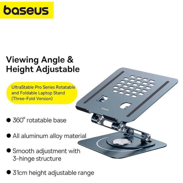 Baseus Laptop Stand Ultrastable Pro Foldable Grey BA.B10059900811-00.GY - Salman Stores