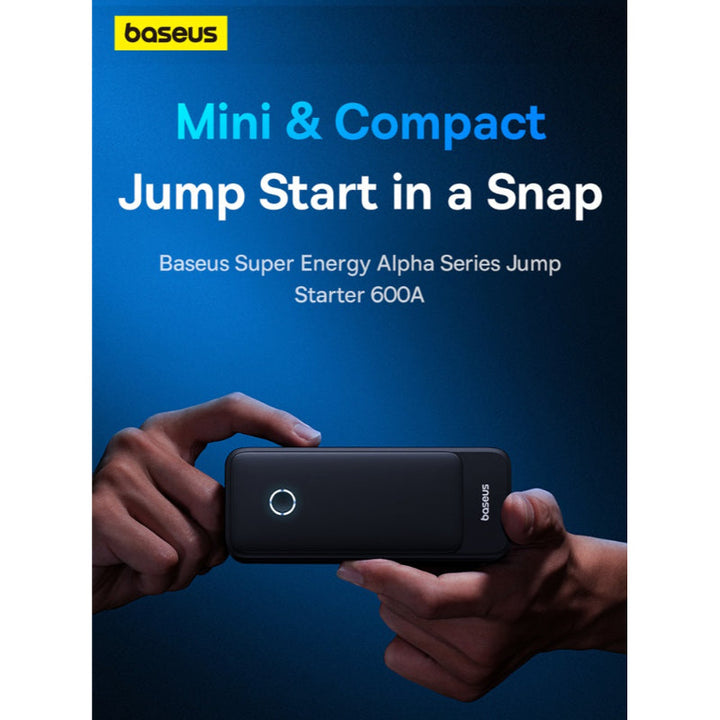 Baseus Car Jump Starter Energy Alpha 600A Black BA.C00259200121-00.BK - Salman Stores