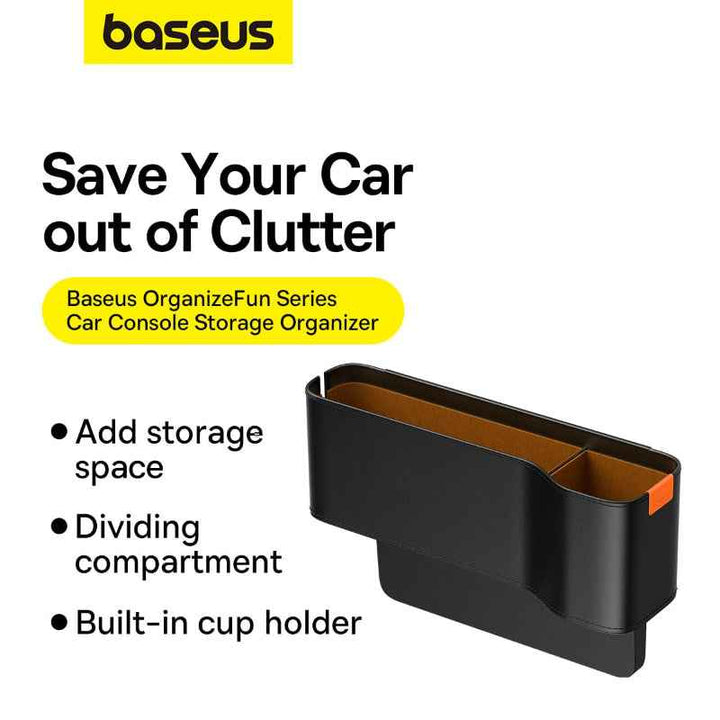 Baseus OrganizeFun Series Car Console Storage Organizer Cluster Black BA.C20256502111-00.BK