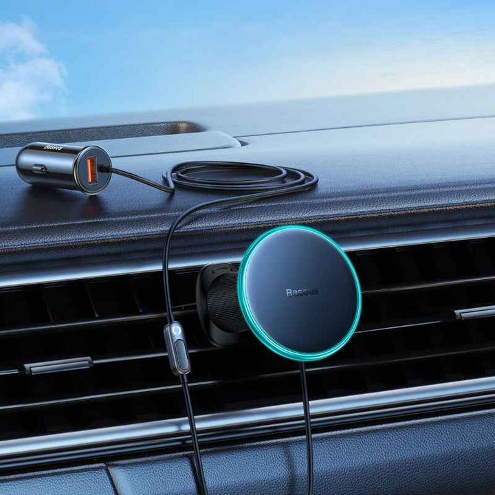 Baseus Magnetic Wireless Charging Car Mount 40W Black BA.C40141000111-00.BK