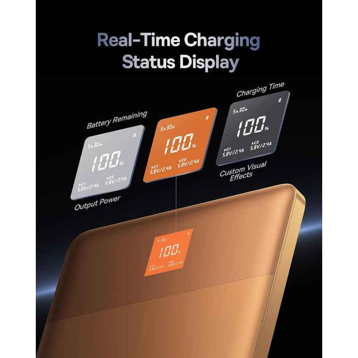 Baseus Blade2 Fast-Charging Power Bank with Digital Display Intelligent Edition 12000mAh 65W Canyon Coral BA.P10063801733-00.CC