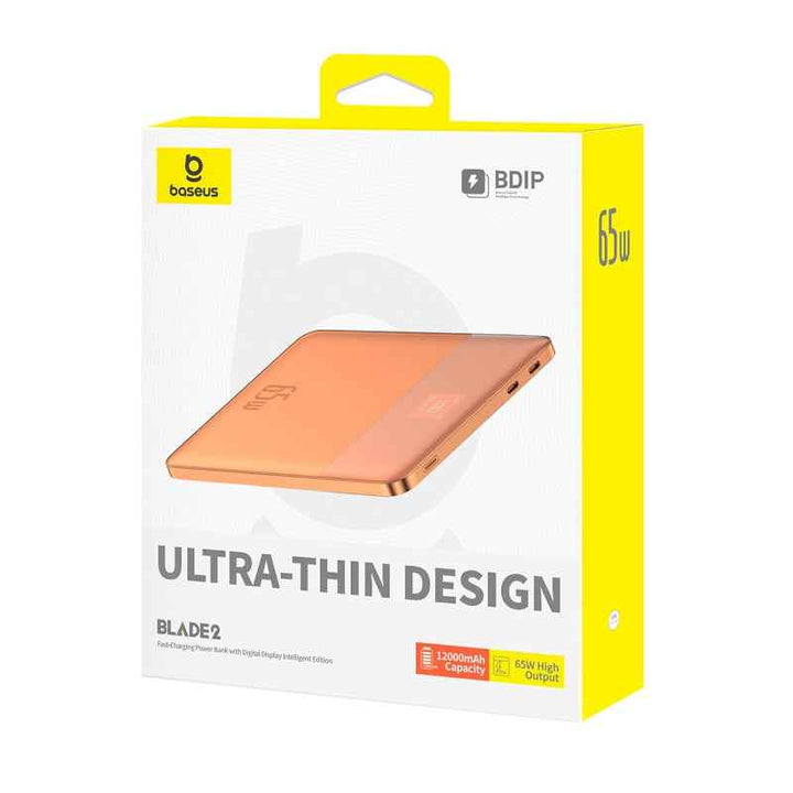 Baseus Blade2 Fast-Charging Power Bank with Digital Display Intelligent Edition 12000mAh 65W Canyon Coral BA.P10063801733-00.CC