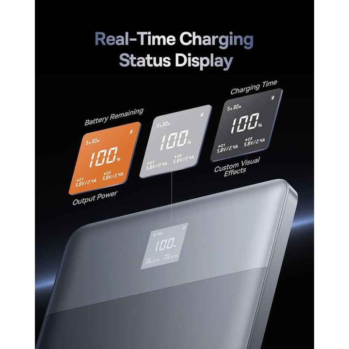 Baseus Blade2 Fast-Charging Power Bank with Digital Display Intelligent Edition 12000mAh 65W Horizon Sliver BA.P10063801S13-00.SL