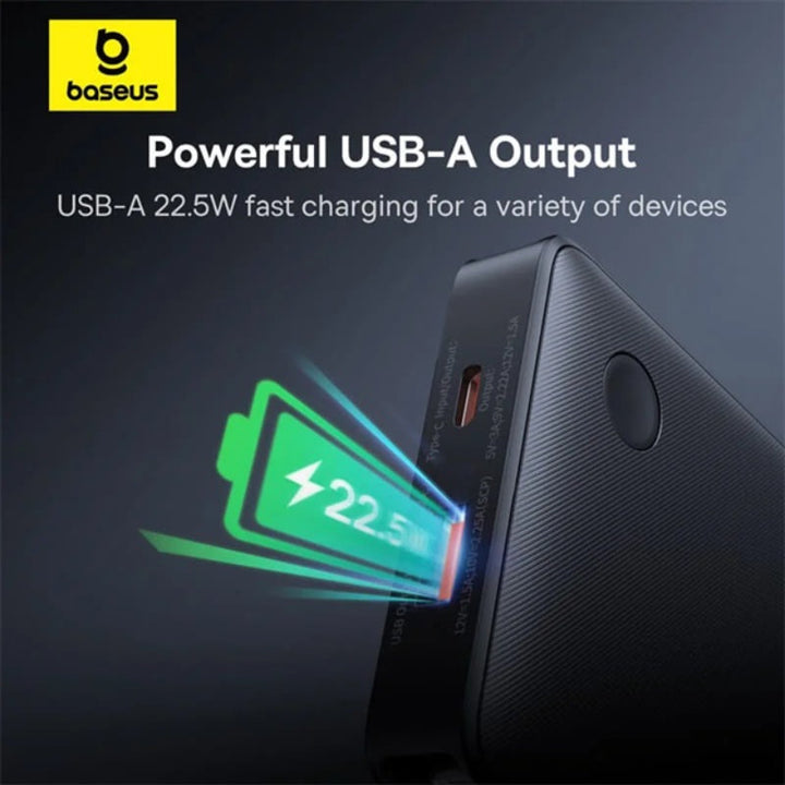 Baseus Powerbank AirPow Lite 10000mAh 22.5W Black BA.P10067501123-00.BK - Salman Stores