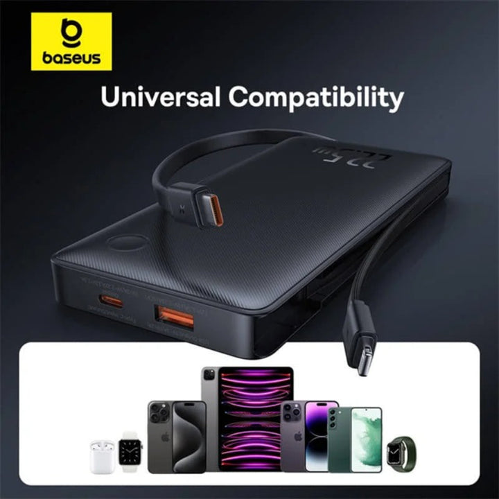 Baseus Powerbank AirPow Lite 10000mAh 22.5W Black BA.P10067501123-00.BK - Salman Stores