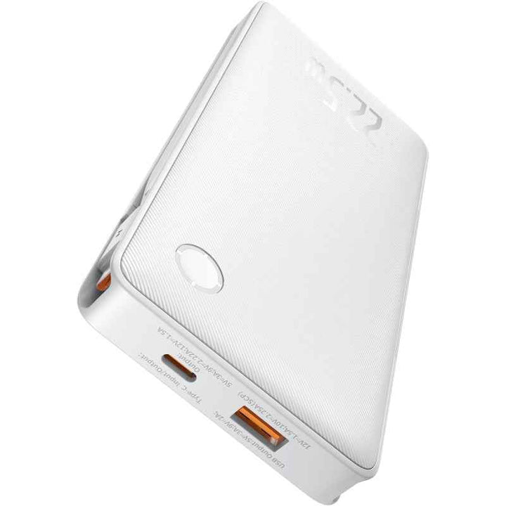 Baseus Airpow Lite Power Bank 10000mAh 22.5W Dual-Cable Moon White BA.P10067501213-00.WT