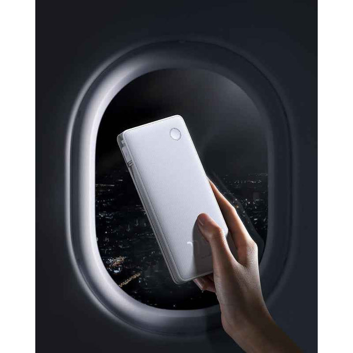 Baseus Airpow Lite Power Bank 10000mAh 22.5W Dual-Cable Moon White BA.P10067501213-00.WT