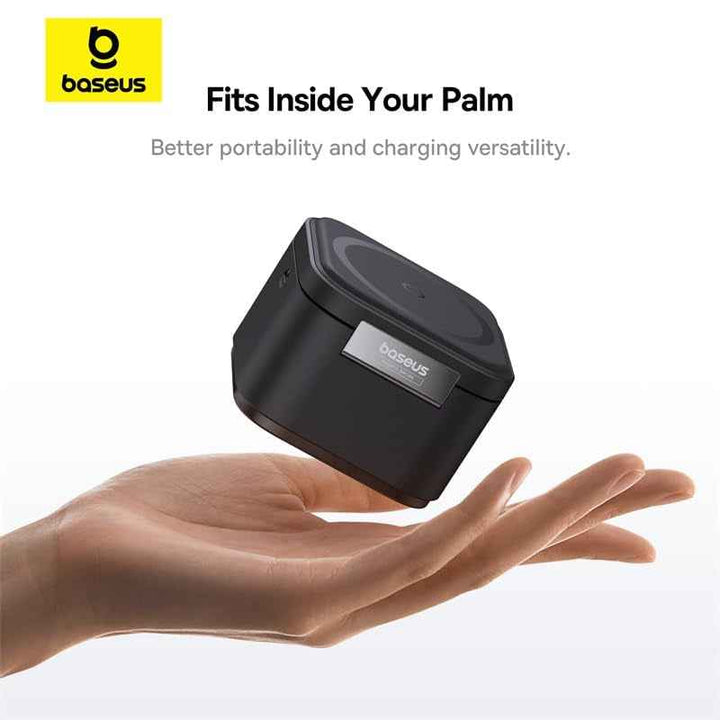 Baseus MagPro 2-in-1 Magnetic Wireless Charger 25W Cosmic Black BA.P10264100123-00.BK