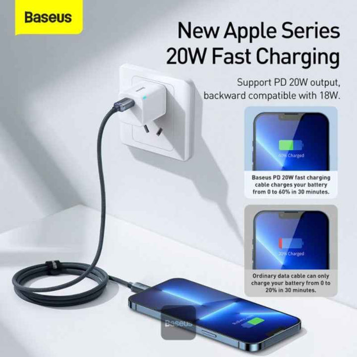 Baseus Charging Cable Type-C to Lightning 20W 1.2M Blue BA.P10355701311-B1.BL