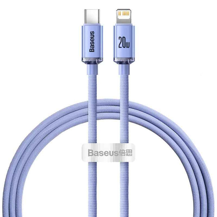 Baseus Charging Cable Type-C to Lightning 20W 1.2M Purple BA.P10355701511-B3.PP