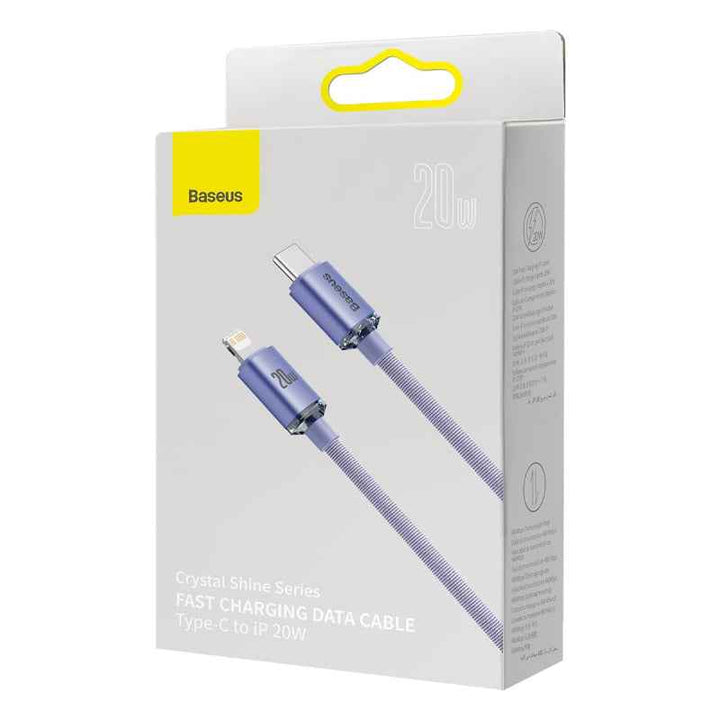 Baseus Charging Cable Type-C to Lightning 20W 1.2M Purple BA.P10355701511-B3.PP