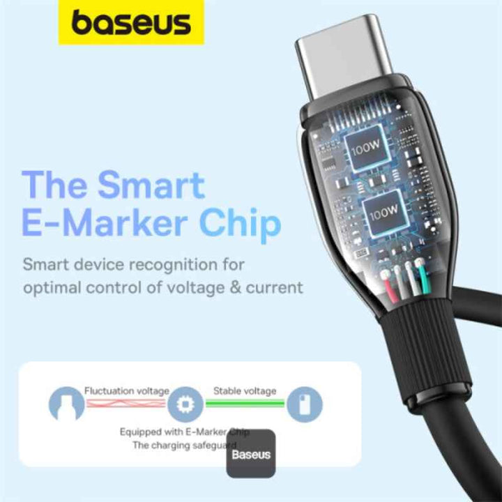 Baseus Charging Cable Type-C to Type-C 100W 1.2M Black BA.P10355702111-B1.BK