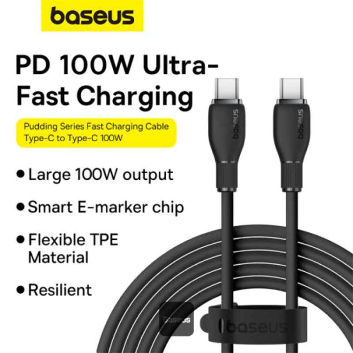 Baseus Charging Cable Type-C to Type-C 100W 1.2M Black BA.P10355702111-B1.BK