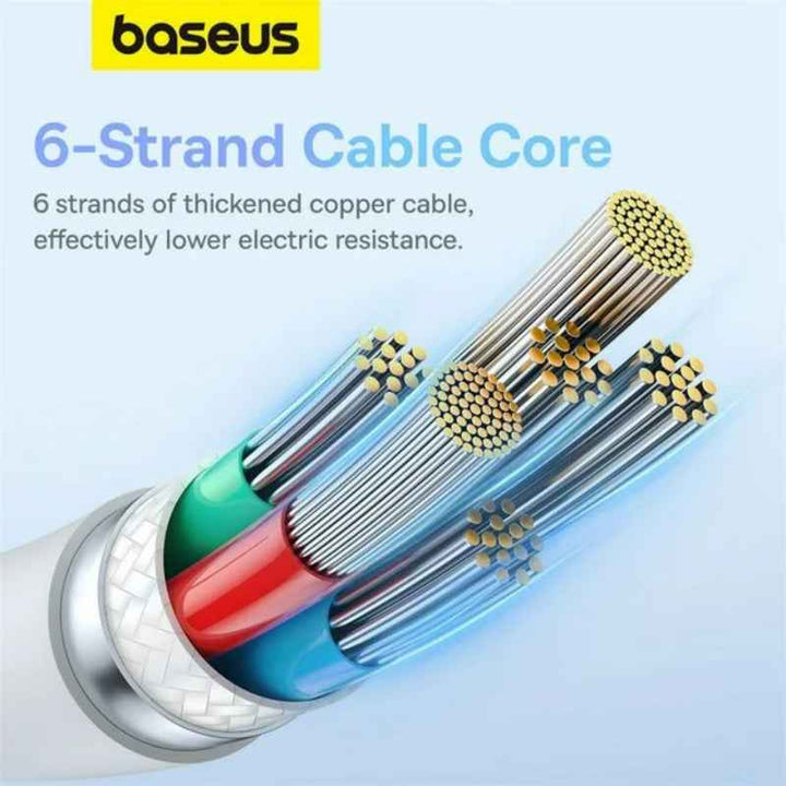 Baseus Charging Cable Type-C to Type-C 100W 1.2M White BA.P10355702221-00.WT
