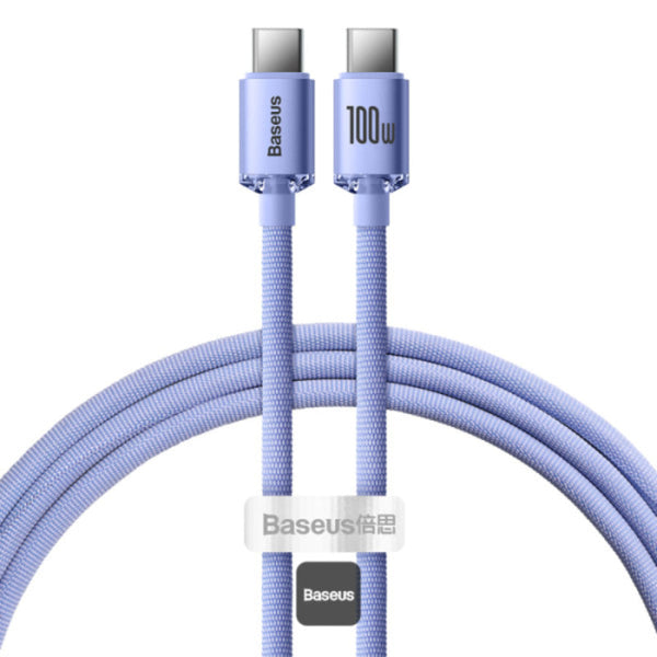 Baseus Charging Cable Type-C to Type-C 100W 1.2M Purple BA.P10355702511-B3.PP
