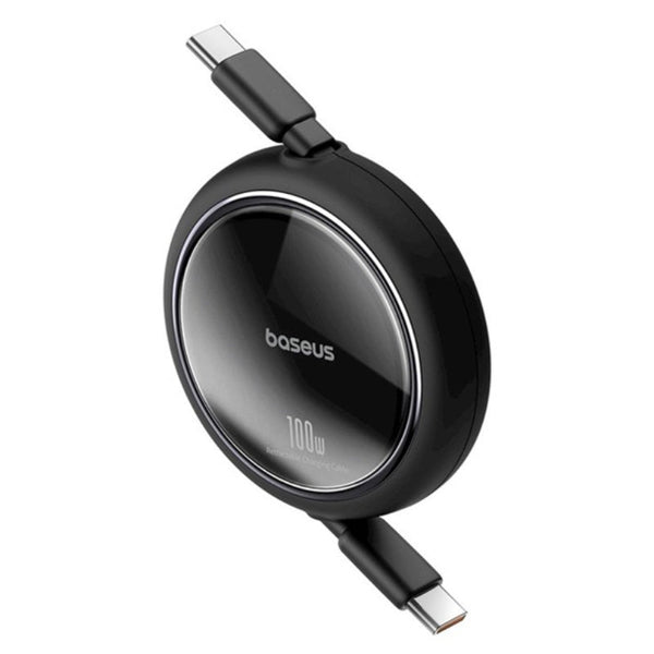 Baseus Charging Cable Type-C to Type-C Retractable 100W 1M B BA.P10364500111-00.BK - Salman Stores