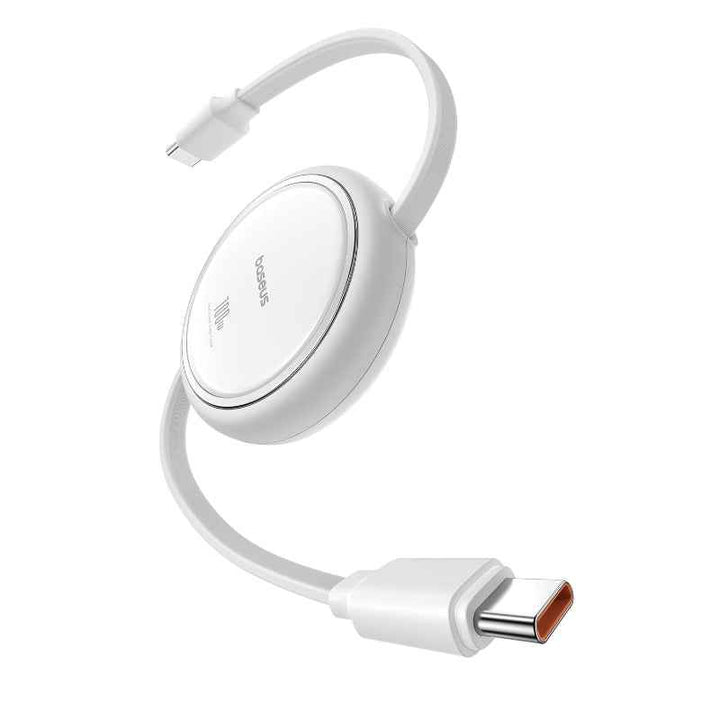 Baseus Charging Cable Type-C to Type-C Retractable 100W 1M W BA.P10364500211-00.WT