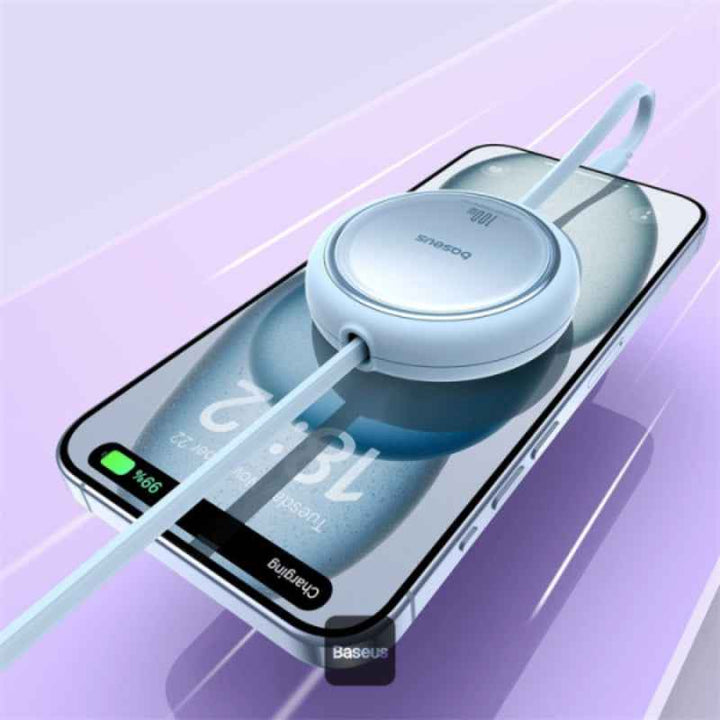 Baseus Charging Cable Type-C to Type-C Retractable 100W 1M Blue BA.P10364500311-00.BL