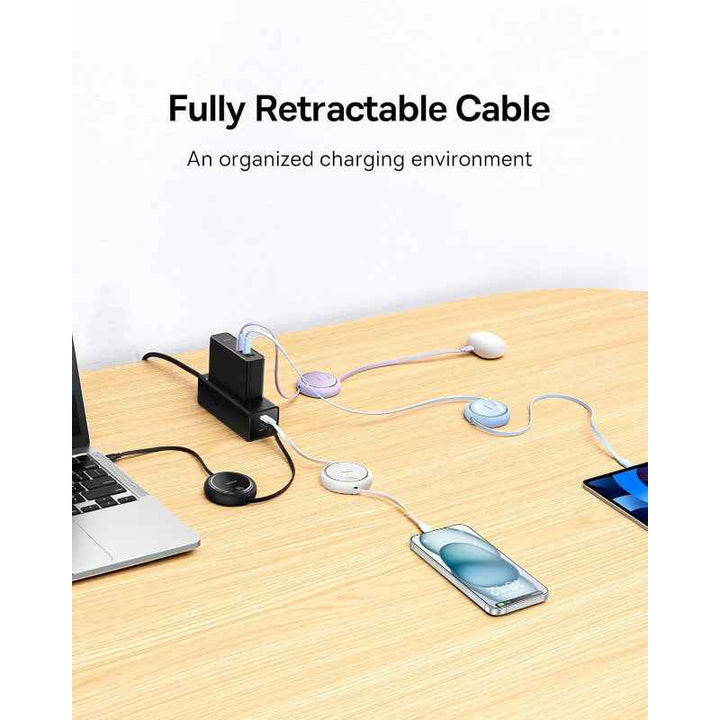 Baseus Charging Cable Type-C to Type-C Retractable 100W 1M Purple BA.P10364500511-00.PP