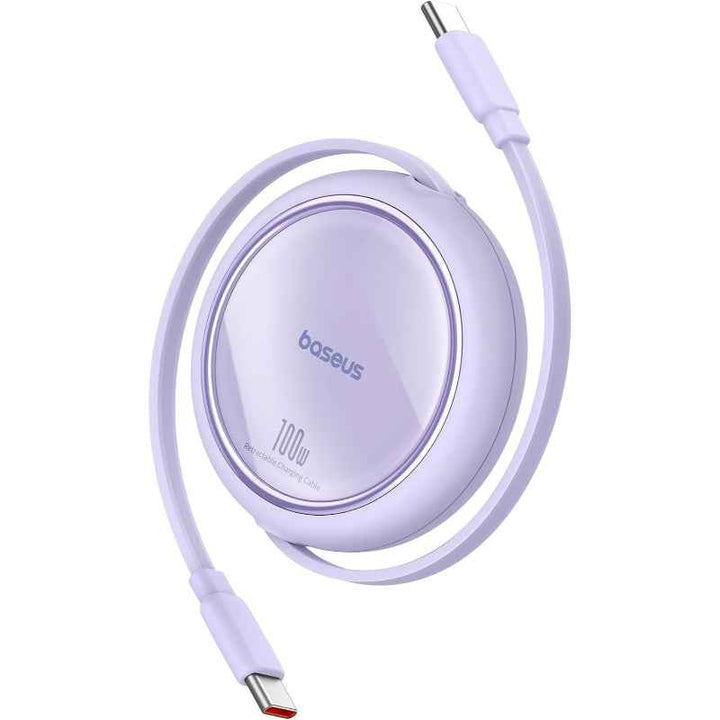 Baseus Charging Cable Type-C to Type-C Retractable 100W 1M Purple BA.P10364500511-00.PP