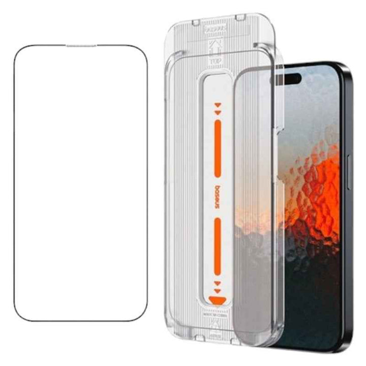 Baseus HD Tempered Glass iPhone 16 Pro With Cleaning and Installation Kit BA.P60057506203-00.CL