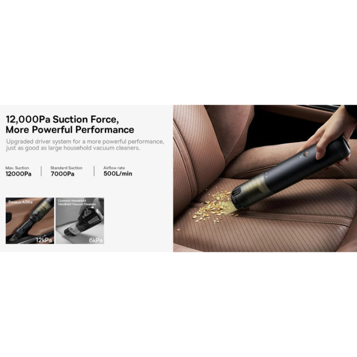 Baseus Car Vacuum A3 Lite Black BA.VCAQ050001.BK - Salman Stores