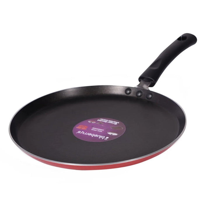 Blueberry’s Non-Stick Kadai, Tawa, Fry Pan Set Induction Base Red - Salman Stores