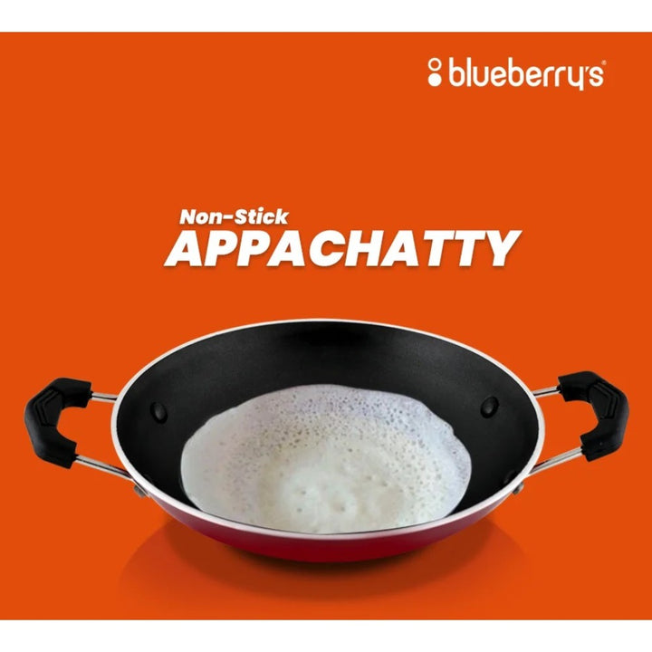 Blueberry's Nonstick Appam Maker Appachatty Pan Pot with Stainless Steel Lid BB791258 - Salman Stores