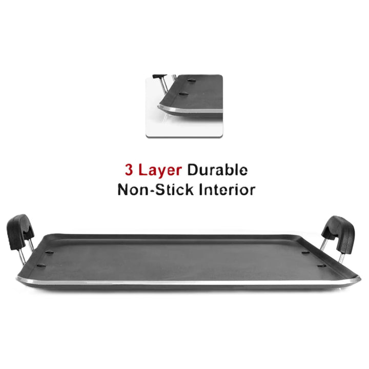 Blueberry’s Nonstick Dosa Roti Chapati Pathiri Tawa Flat Large Rectangular 37.5 cm - Salman Stores