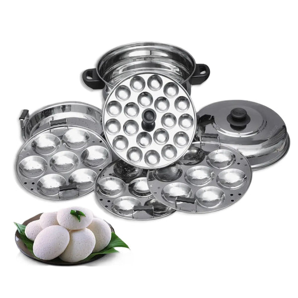 Blueberry’s Idli Cooker Stainless Steel 7 Plates 21 Idly - Salman Stores