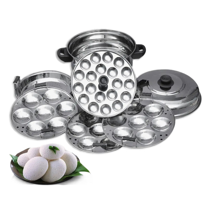Blueberry’s Idli Cooker Stainless Steel 7 Plates 21 Idly - Salman Stores