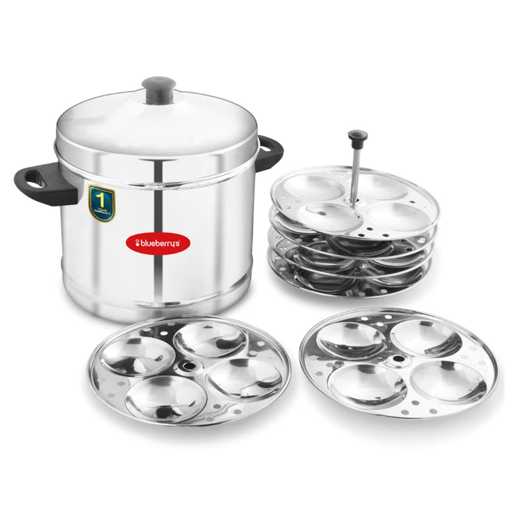 Blueberry’s Idli Cooker Stainless Steel 6 Plates 24 Idly BB791456 - Salman Stores