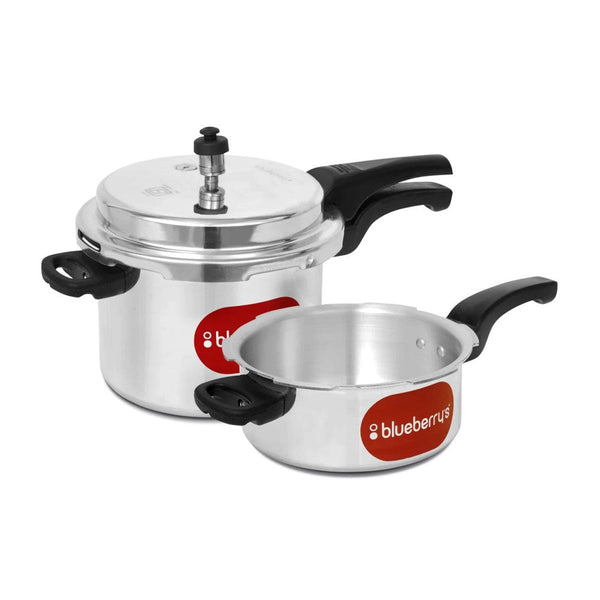 Blueberry's Pressure Cooker Single Lid Aluminium 5 Liter and 3 Liter BB791463 - Salman Stores