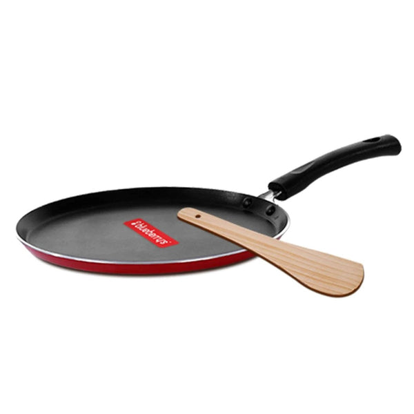 Blueberry’s Nonstick Tawa Pan 3mm Thickness 28 cm Induction Base Red - Salman Stores