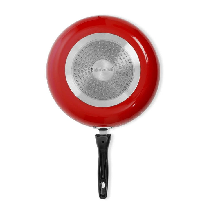 Blueberry’s Nonstick Frypan 3mm Thickness Induction Base 28 cm Red - Salman Stores