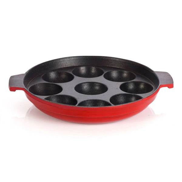 Blueberry's Nonstick 9 Cavity Cast Iron Paniyarakkal Appam Maker BB791852 - Salman Stores