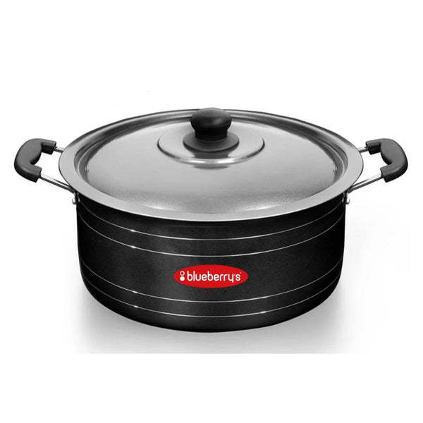 Blueberry's Prime Nonstick Aluminum Biriyani Pot Large Size with Lid 16 Liter/ 36cm BB792224 - Salman Stores