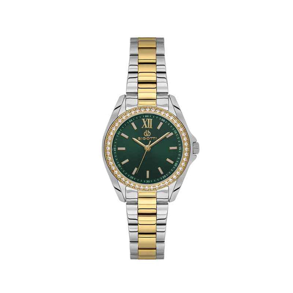 Bigotti Raffinata Women Stainless Steel Silver and Gold Watch BG1106215