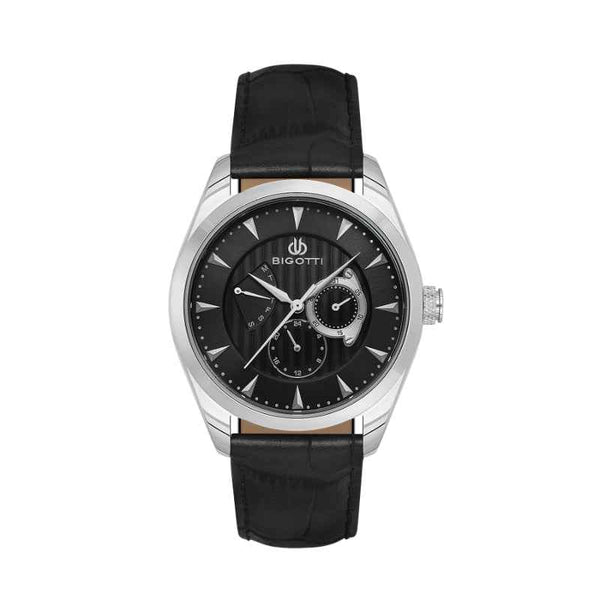 Bigotti Quotidiano Men Genuine Leather Black Watch BG1106232
