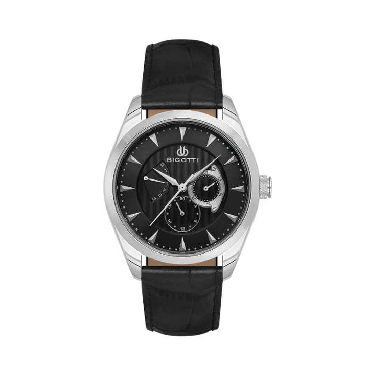 Bigotti Quotidiano Men Genuine Leather Black Watch BG1106232