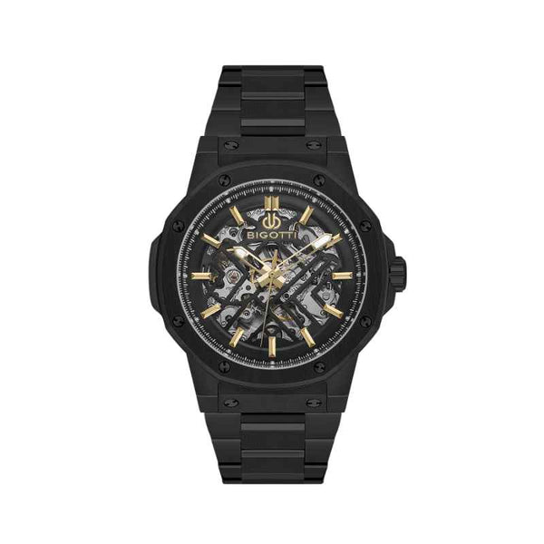 Bigotti Raffinato Men Stainless Steel Black Watch BG1106335