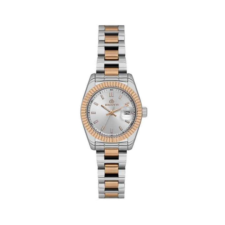 Bigotti Quotidiana Women Stainless Steel Silver and Rose Gold Watch BG1106386